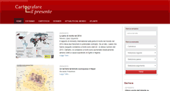 Desktop Screenshot of cartografareilpresente.org