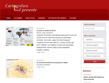 Tablet Screenshot of cartografareilpresente.org